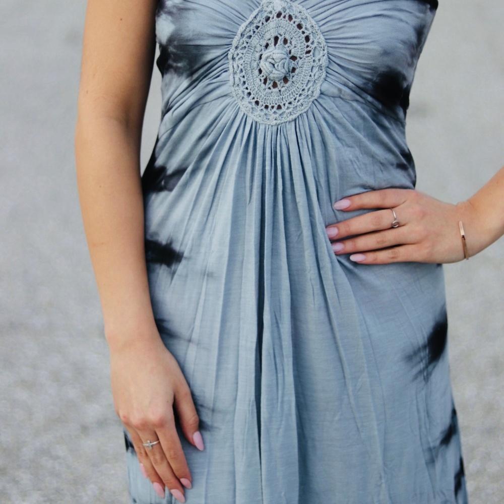 Blue Tie Dye Maxi